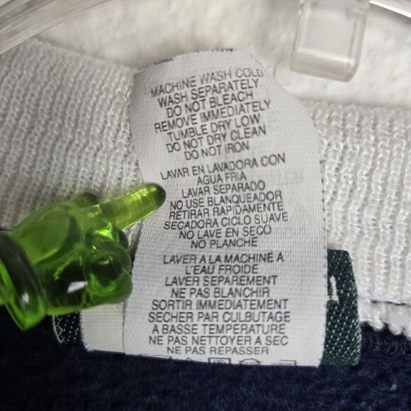 Vtg Coldwater Creek Morning Sun Dandelion Fleece Jacket Sz XL Blue Button Front - Picture 6 of 6